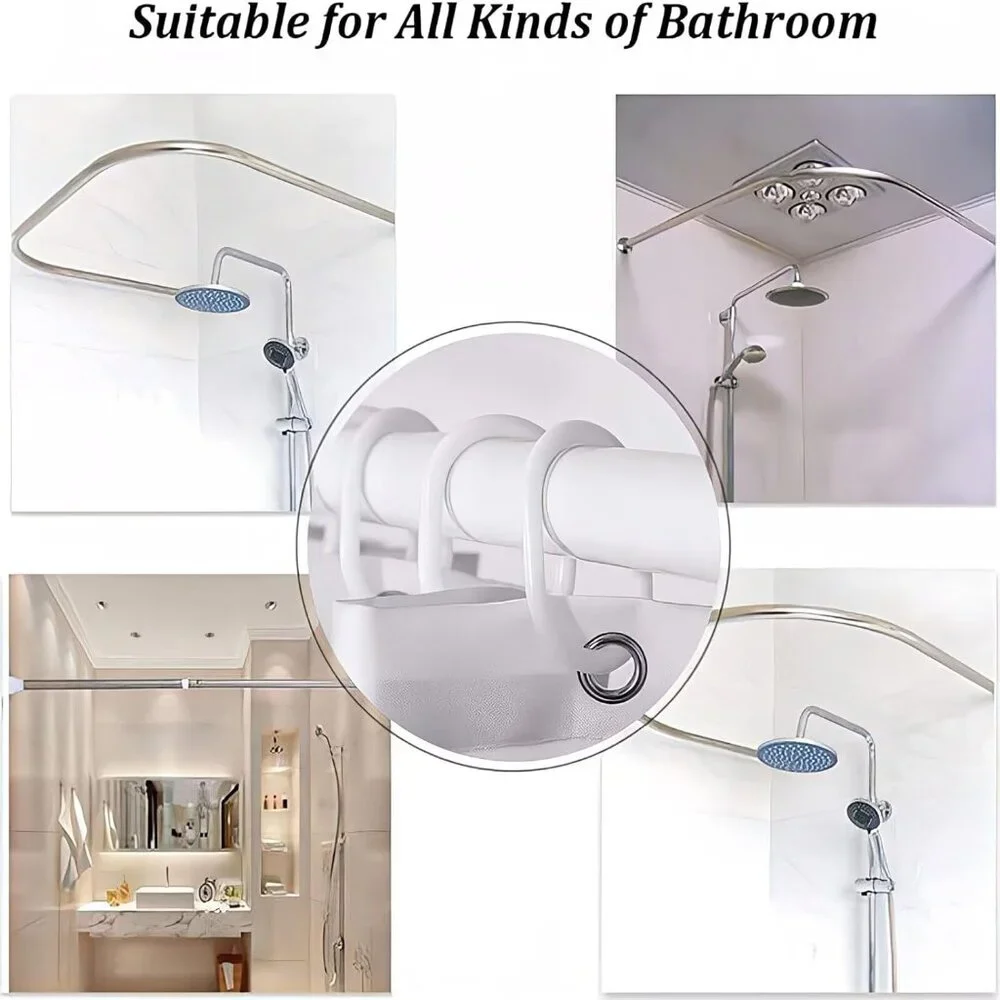 4PCS pretty eyelash shower curtain set